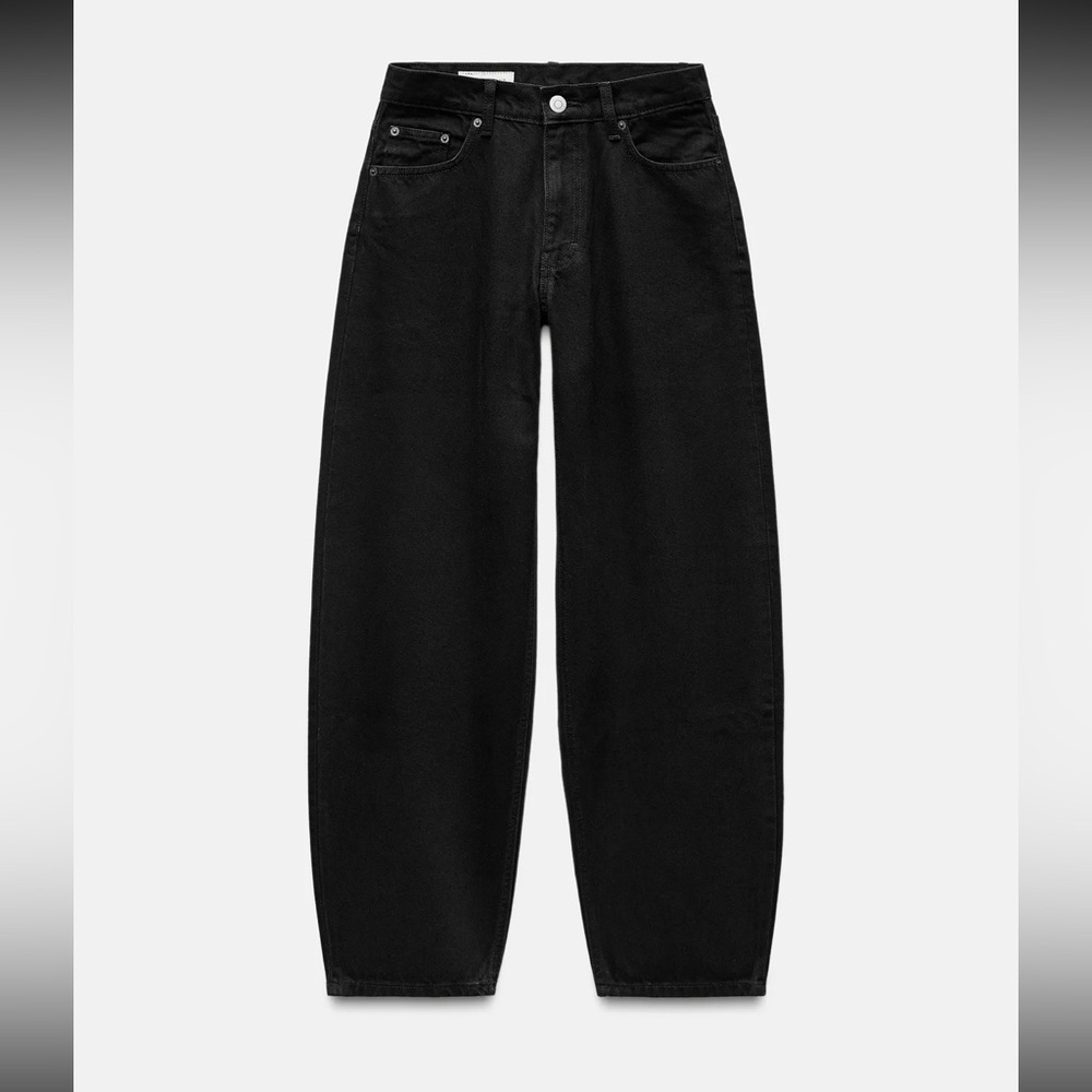 Zara TRF mid waist balloon jeans
